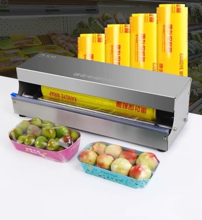 Manual Hand Food Wrap Film Dispenser Stretch Packing Wrapping Wrapper