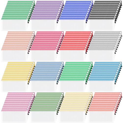 Smarpau 160 PCS Pencil Pouches, 16 Colors Small Mesh Zipper Pouches for Organizing, 9.3" x 4.7" Clear Pencil Case Zipper Bags for Office Travel Storage