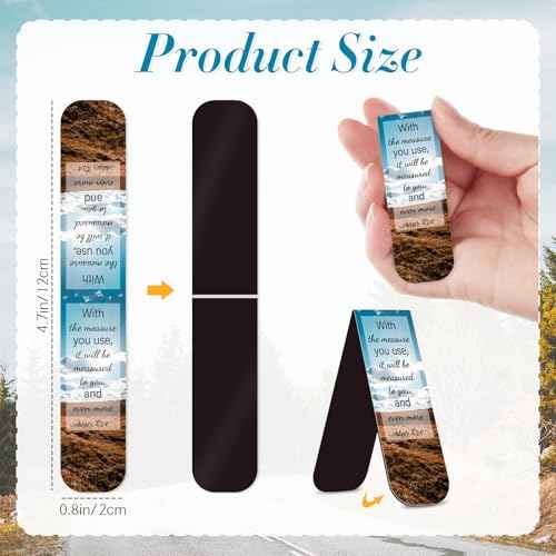 50 Pack Bookmark Christian Magnetic Bookmarks for Women Men Bible Verse Book Marker Book Lovers Page Markers for Teachers Students Reading School Office Home, Printing on 2 Side