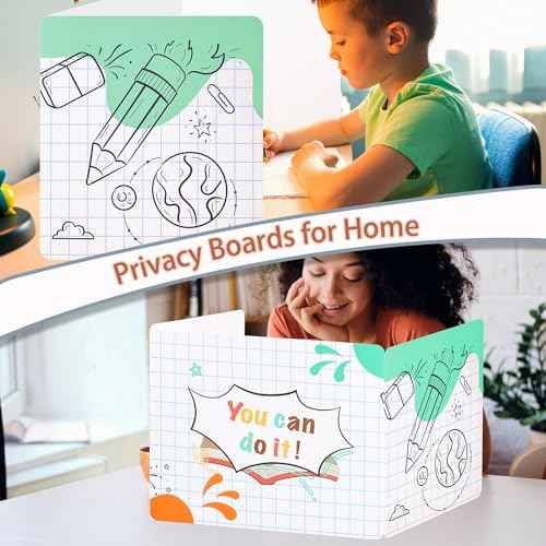 Privacy Boards for Student, Desk Dividers for Students, Cardboard Privacy Folders, Privacy Shield Folder Boards, Classroom Divider Shield for School Teachers Home (You Can Do it, 24)