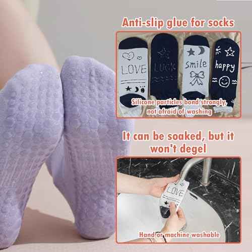 Sock Stop Glue 100ml, Clear Non-Slip Glue is Latex-Free and Water-Based, Odorless and Washable, Sock Anti Slip Adhesive for Hangers, Carpets, Bathroom Mats