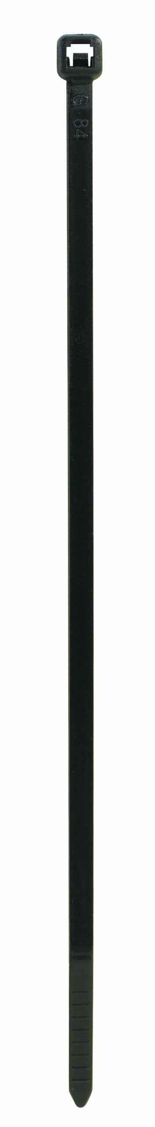 Aviditi 7" UV Cable Ties, Black, 50 lb. Strength, 0.19" Width, Tamper Proof Zip Ties, Outdoor/UV Resistant, Bundle and Organize Wires/Cables in Warehouse, Garage, Home or Office, Case of 1000,CTUV750