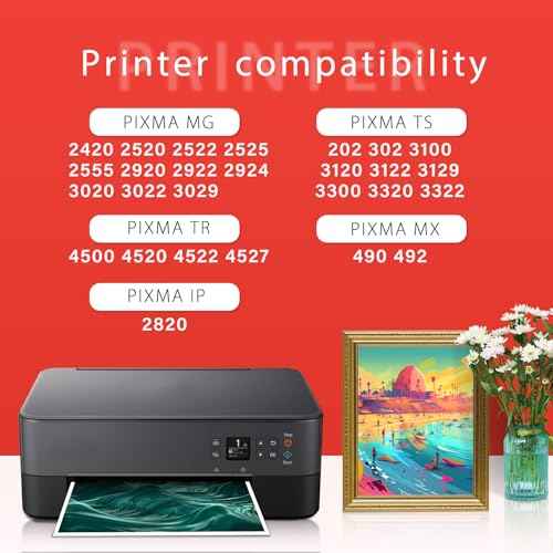 PG-243 Black Ink Cartridges Replacement for Canon 243 Black Ink for Canon 243 and 244 Ink cartridges for Canon MG2522 TR4520 MX492 TS202 TS3322 TR4500 TS3122 MG2500 TR4522 MX490(2 Black)