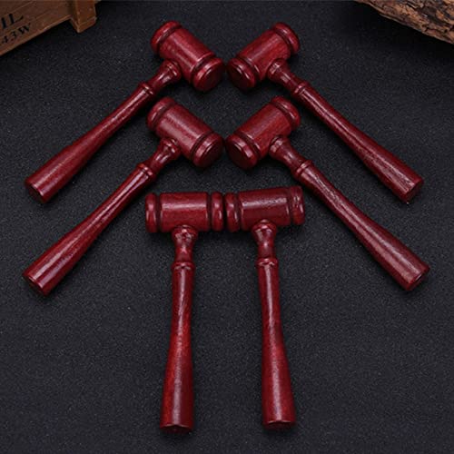 24 Mini Wooden Judge Gavel Prop Hammers for Courtroom & Party Decor