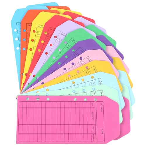 Maahongh Multicolor-A Style 24 Pcs Cash Budget Envelopes for Cash Budgeting