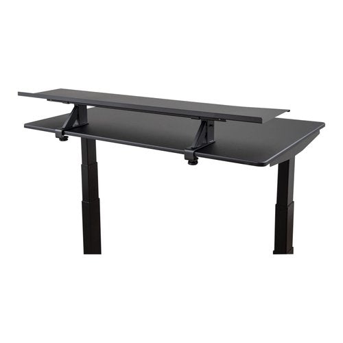 Stand Up Desk Store Clamp-On Adjustable Height Desk Shelf Monitor Stand (48" Wide)