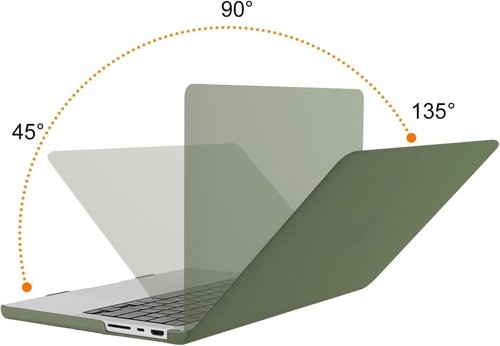 MOSISO MacBook Pro 14 Inch Hard Case - Includes Keyboard Skin, Screen Film & Pouch | Army Green