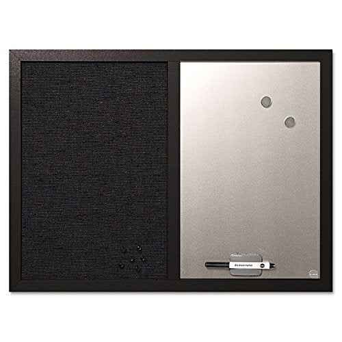 Dry-Erase Combination Board, 18"x24", Black (BVCMX04433168)