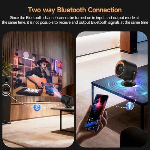 Mini Projector with WiFi and Bluetooth, Portable Projector Native 1080P Support 4k with 180¡Æ Adjustable Stand, Max 180" Display Proyector Built-in Speakers
