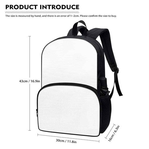Suobstales Black Leopard Print Backpack for Kids Bookbag with Lunch Box Pencil Case Set Rucksack Satchel Laptop Bags 3 In 1 School Supplies for Boys Girls