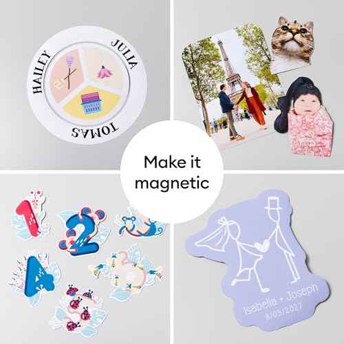 Cricut¢ç Printable Magnet Sheets - 8.5 in x 11 in (8 Count) - Create Custom Magnets - Thin, Flexible, & Compatible with Your Inkjet Printer - Works with Cricut Maker¢â, Explore¢â, Joy¢â Xtra, & Venture¢â