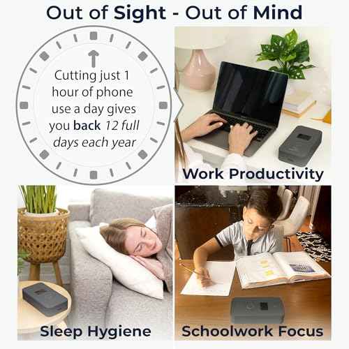 Mindsight Personal Timed Lock Box | Unplug from Phones and Other Small Distractions | 3 Modes based on Willpower | Easy to Use | Out of Sight ~ Out of Mind | Boost Your Mental Wellness