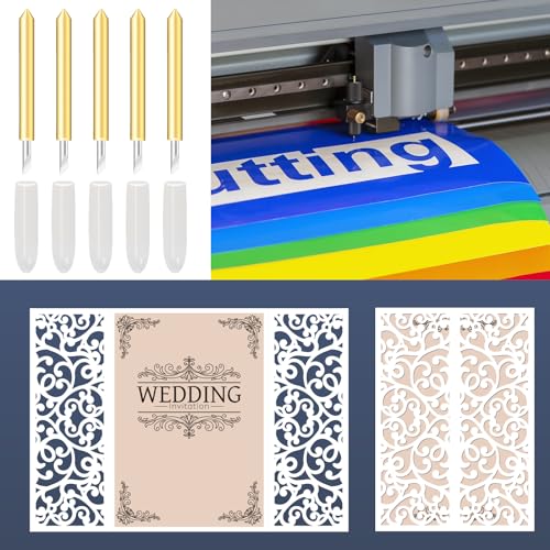 Luxiv 40 Pcs Fine Point Blades for Cricut Maker & Explore Air - Replacement Cutting Blades