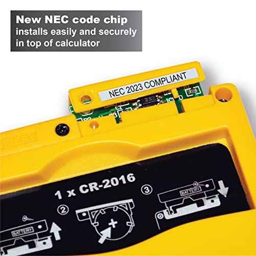 Calculated Industries 5073-2023 ElectriCalc Pro Upgrade Kit NEC 2023 Code Compliant Upgrade Chip for Calculator