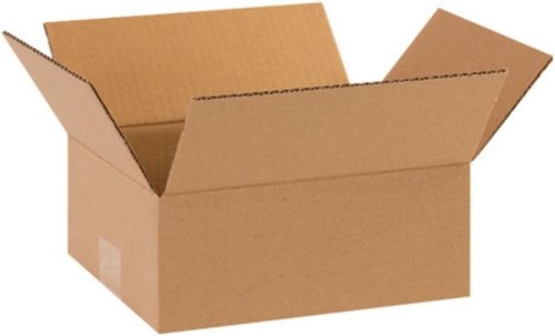 Secure Seal | 100-Pack of 8x6x2 Corrugated Cardboard Shipping Boxes for Moving & Mailing