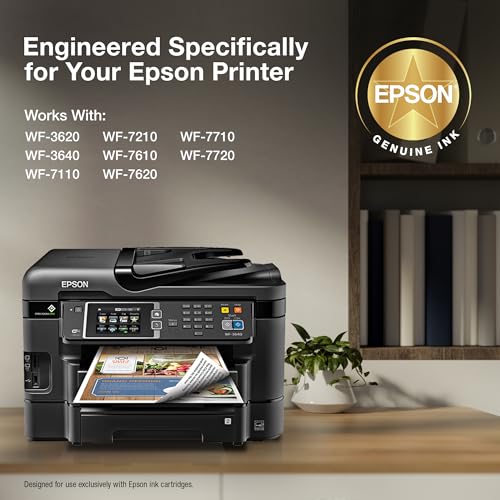 EPSON 252 DURABrite Ultra Ink High Capacity Magenta Cartridge (T252XL320-S) Works with WorkForce WF-3620, WF-3640, WF-7110, WF-7610, WF-7620, WF-7710, WF-7720, WF-7210