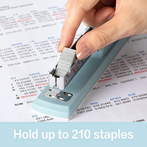 Deli Blue Stapler 25 Sheet Capacity with 1000 Staples & Remover - 1 Pack