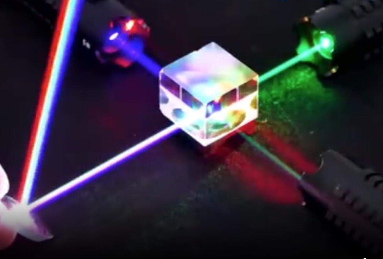 StayMax X-Cube RGB Prism - Stunning Light Dispersion for Physics & Home Decor | 1.33" Cube
