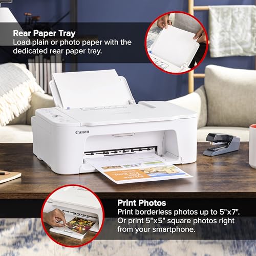 Canon PIXMA TS3720 Wireless All-in-One Inkjet Printer for Home Use