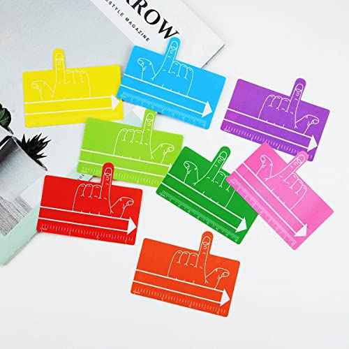 24Pcs Kids Finger Spacers with Guided Reading Strips,Reading Aid,Handwriting Tool Writing Spacers for Kids,Home School Classroom Supplies,8 Colors