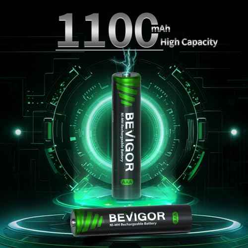 BEVIGOR Rechargeable AAA Batteries, 1100 mAh High Capacity, LSD Low Self Discharge Technology, 1.2V NiMH AAA Batteries,Telephone Batteries, Long-Lasting Triple AAA Rechargeable Batteries 16 Count
