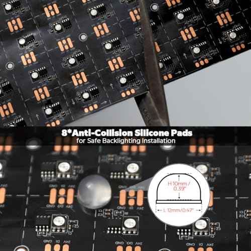 Scrolling LED Sign Programmable Flexible Panel, Cuttable 24V LB1924 (WS2811) RGB IC Individually Addressable Sheet Light Black Board for Backlighting and LED Advertising Sign (IP20, Black PCB)