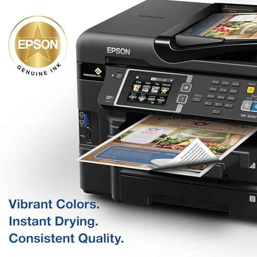 EPSON 252 DURABrite Ultra Ink High Capacity Yellow Cartridge (T252XL420-S) Works with WorkForce WF-3620, WF-3640, WF-7110, WF-7610, WF-7620, WF-7710, WF-7720, WF-7210