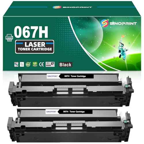 067H 067 Toner Cartridge MF656Cdw Compatible Replacement Black for Canon imageCLASS MF656Cdw LBP632Cdw MF653Cdw LBP633Cdw MF654Cdw Printer High Yield CRG-067 CRG067 Ink 2 Packs Black