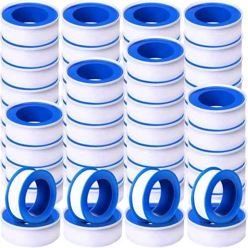 PTFE Tape 1/2 x 520 Inches Plumbers Waterproof Sealant Plumbing Tape for Shower Head Repairing Water Pipe Sealing (White,200 Rolls)