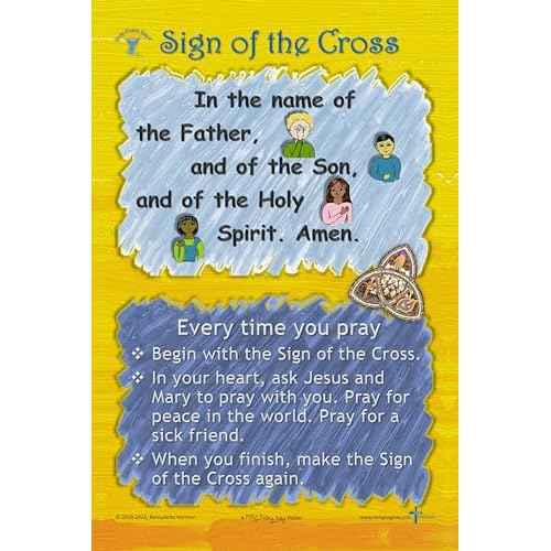 Collection - Our Father, Hail Mary, Sign of The Cross, Glory Be - Classroom Posters 12" x 18"