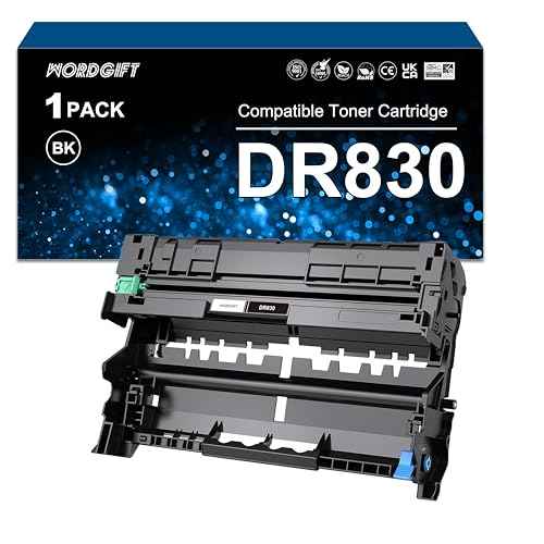 Compatible DR830 Drum Replacement (Not Toner) for Brother DR-830 Drum Unit for Brother HL-L2400D HL-L2460DW HL-L2405DW HL-L2480DW DCP-L2640DW MFC-L2760DW MFC-L2820DW MFC-L2820DWXL Printer