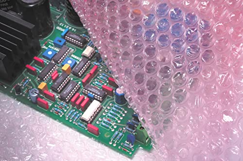 Pink 100ft Anti-Static Bubble Wrap Cushioning Wrap for Moving & Shipping