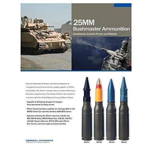 25mm Bushmaster Projectile Collectors Paperweight