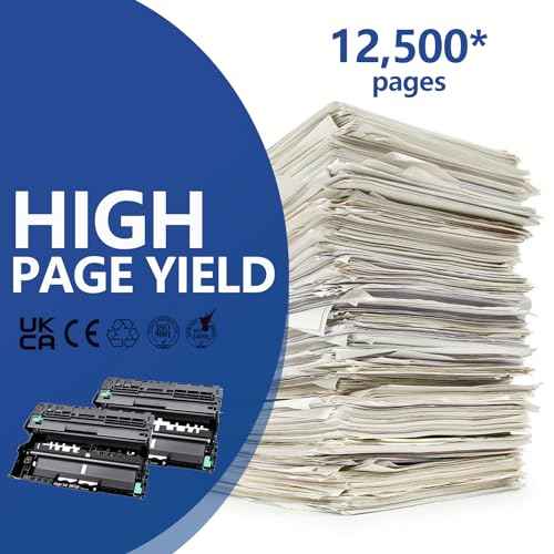 OKGO DR730 Drum Unit 2 Pack (Not Toner) Compatible Replacement for Brother DR-730 DR760 760 Drum Compatible with HL-L2350DW HL-L2370DW HL-L2395DW HL-L2325DW MFC-L2750DW MFC-L2710DW L2690DW
