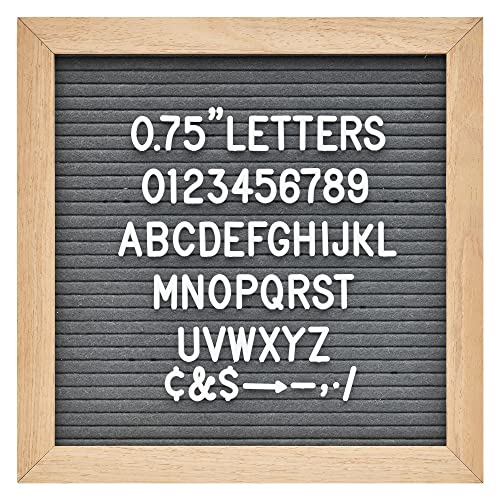 Veskaoty 3/4 Inch White Felt Letter Board Refill Kit - 294 Pcs for Messages