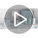 iDesign Small White Slim Plastic Bathroom Trash Can - Pack of 1
