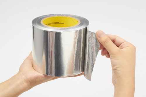 3M Aluminum Foil Tape 425, Silver, 25 mm x 55 m, 4.6 mil