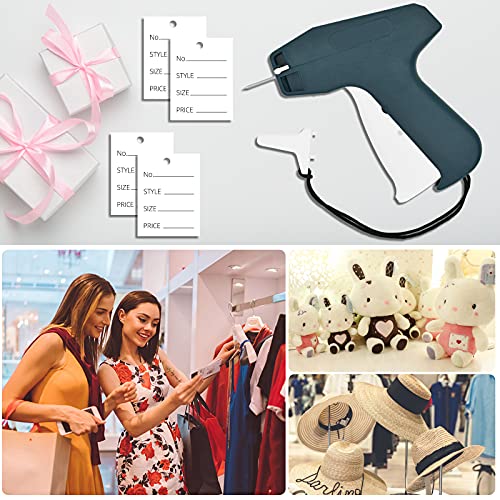 Liumai Tagging Gun Kit 2006 Pcs with Gray-Blue Tag Gun, 5 Needles, 1600 Barbs, 400 Price Tags