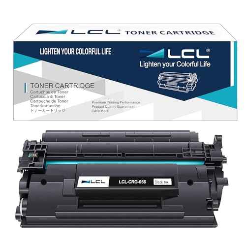 LCL 056 CRG-056 Black Toner Cartridge (Indicate Toner Level) 10000 Pages Replacement for Canon imageCLASS LBP325dn LBP320 MF540 Series MF542X MF543X MF543dw Printers (1-Pack)