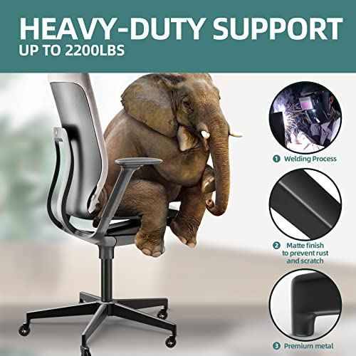 Office Chair Base-Office Chair Replacement Parts Heavy-Duty 28 Inch Metal Desk Chair Base 2400Lbs,Chair Bottom Part with Universal Caster and Gas Cylinder Size