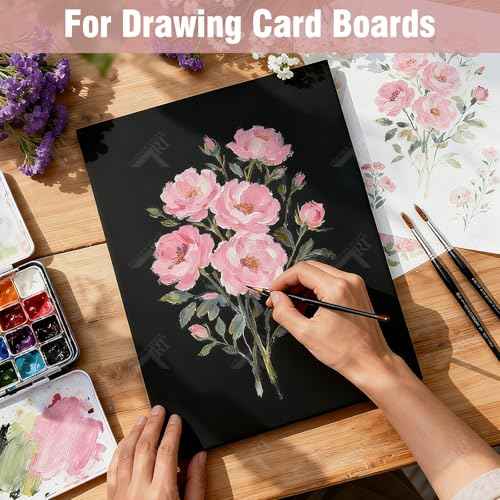 Golden State Art, Acid Free 5 Pack 18x24 Black Foam Boards Foam Core Poster Board, 3/16'' Thick Polystyrene Foam Sheet for Projects, Mounting, Crafts, Art and Presentations