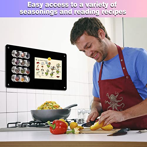 HYHOSHI 2-Pack Black Magnetic Board 17.5" x 11.4" with Mounting Kit