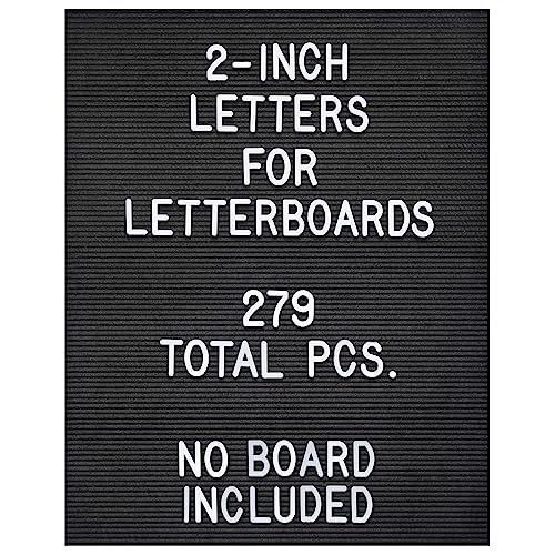 Mainevent 2 Inch Plastic Letter Set for Letter Boards - Letters Only