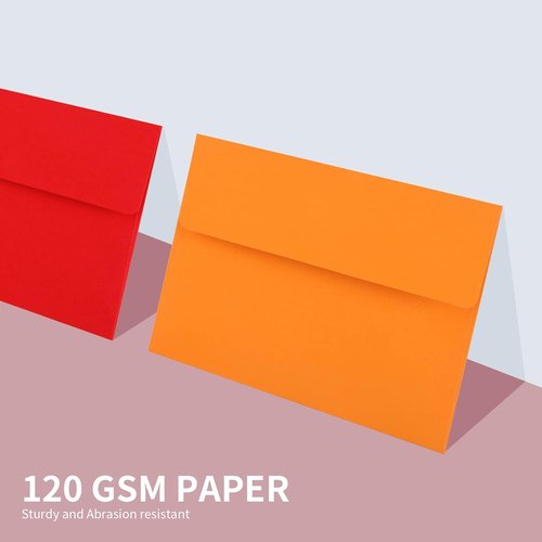 Granhoolm A7 Invitation Envelopes - 100 Pack Peel & Press for 5x7 Cards | Ideal for Weddings & Events