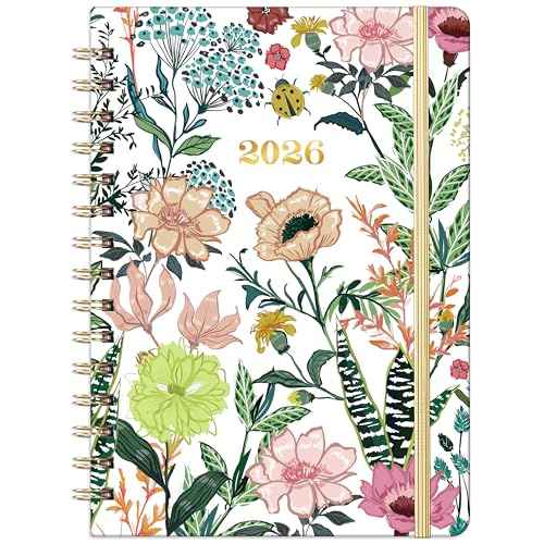 2026 Planner ? Weekly £¦ Monthly Planner 2026, Jan. 2026 ? Dec. 2026, 6.4" x 8.5" with Tabs, Flexible Hardcover, Thick Paper, Strong Twin-Wire Binding, Back Pocket, Inspirational Quotes £¦ Notes