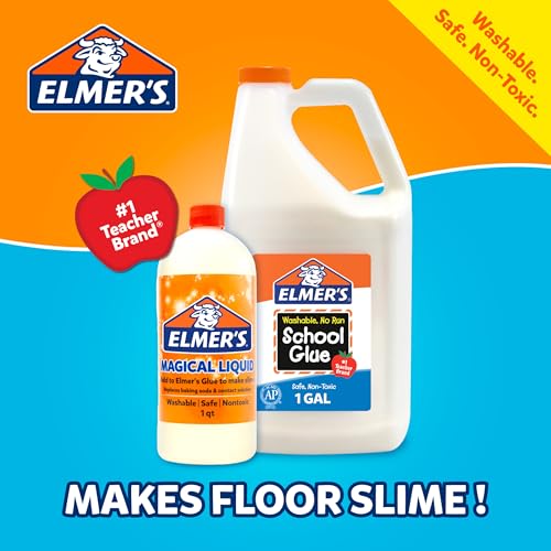 Elmer's White Liquid School Glue 1 Gallon - Washable, Safe for Crafts & Slime