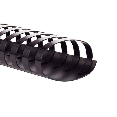 GBC Binding Spines / Spirals / Coils, 2" Diameter, 500 Sheet Capacity, CombBind, Black, 50 Pack (4200022)
