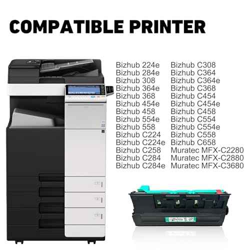 hehua WX103 Waste Toner Box Container (A4NNWY1) Replacement for Konica Minolta WX-103 Waste Toner Box for Konica Minolta Bizhub C224 C368 C284 C308 C364 C454 C458 C554 224e 284e (1-Pack)