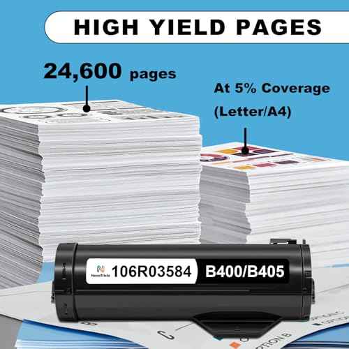 VersaLink B400 B405 Black Toner Cartridge Compatible for Xerox 106R03580 106R03582 106R03584 Toner for B400 B400N B400DN B405 B405DN Laser Printer Ink High Yield 24,600 Pages (Black, 1-Pack)