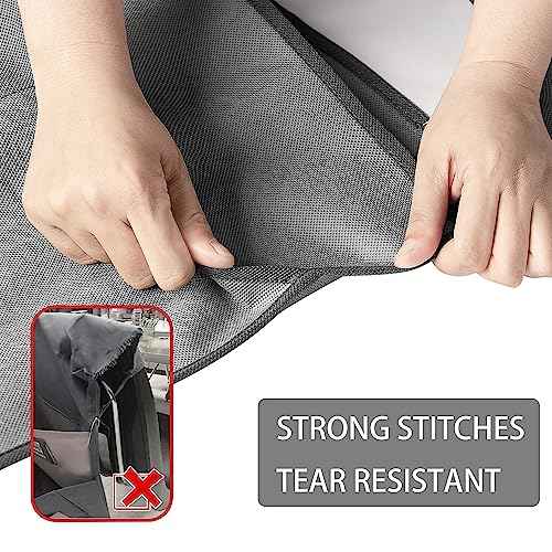 Chairback Buddy Pocket Chart Back of Chair Organizer for Classroom with Name Tag Pocket (GREY-12 PACK)